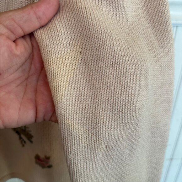 Pendleton Womens Floral Embroidered Cardigan Sweater Button Front Wool Blend M - Picture 7 of 8